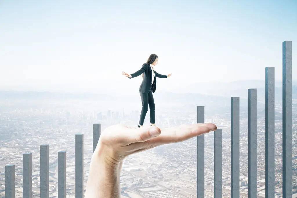 hand helps a businesswoman climb on a business cha 2026 03 26 05 13 53 utc